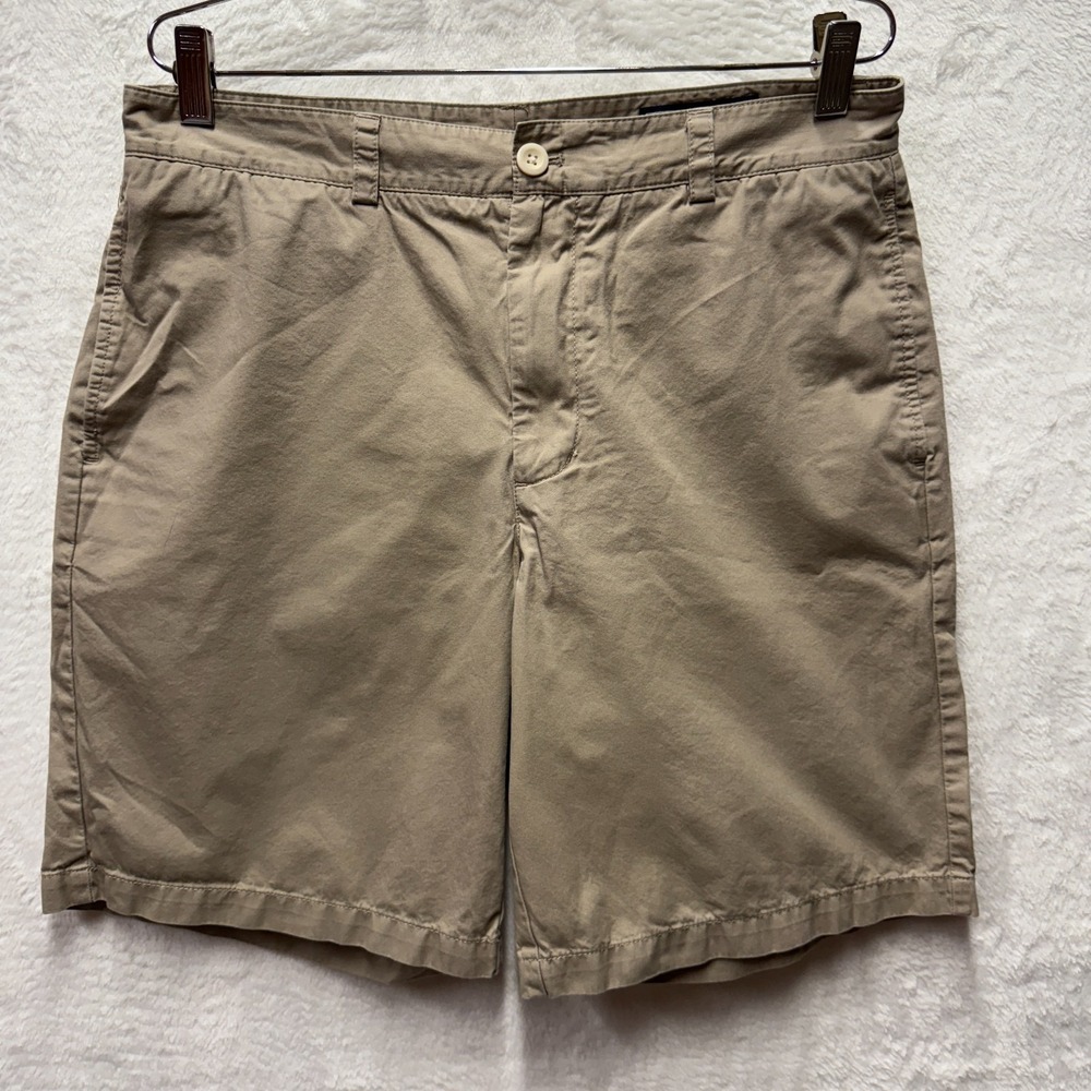Vineyard Vines Chino Shorts Mens 34 Khaki Beige Twill Cotton Mid Rise Preppy